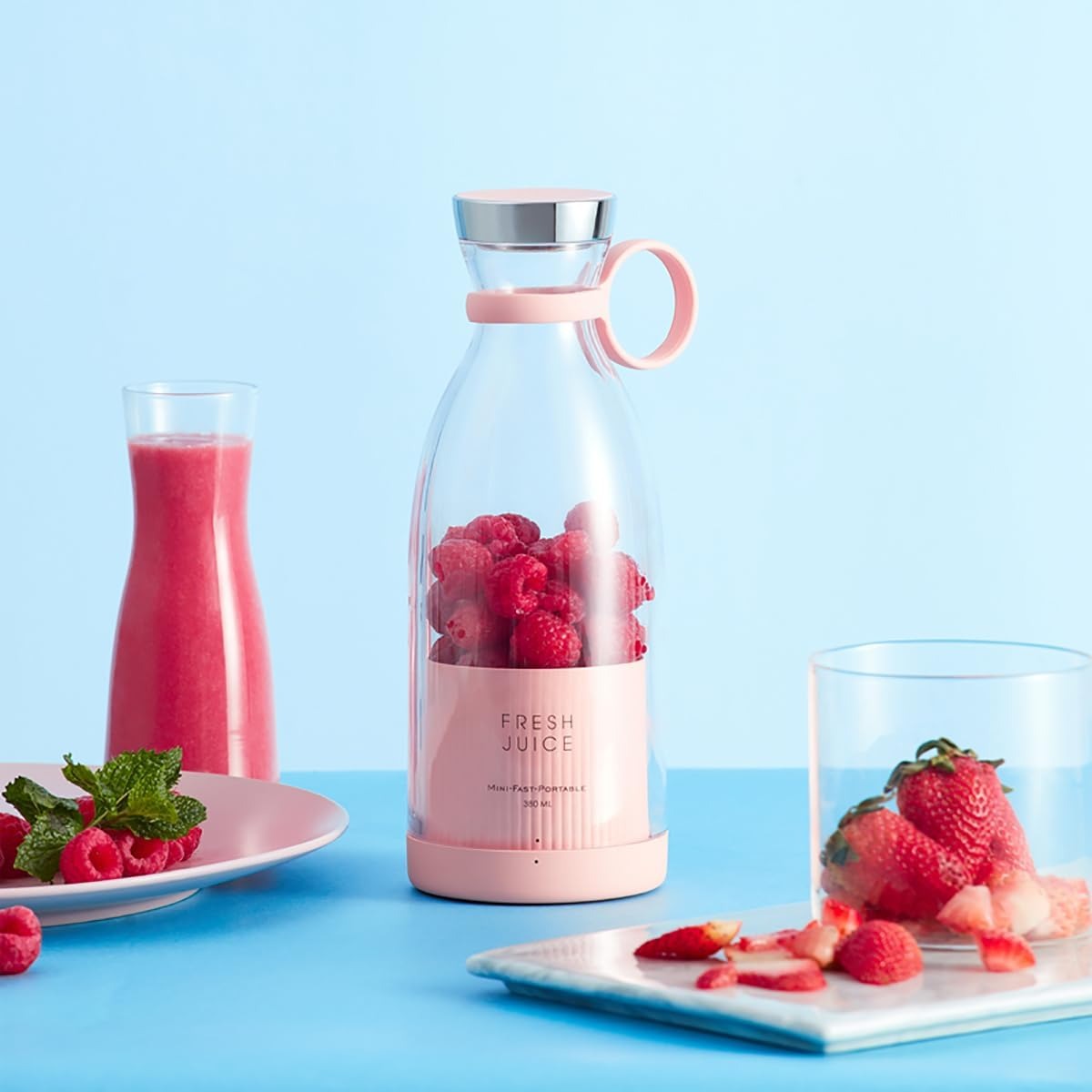 Portable Juicer Blender - 350ml Wireless Electric for Fresh Juice