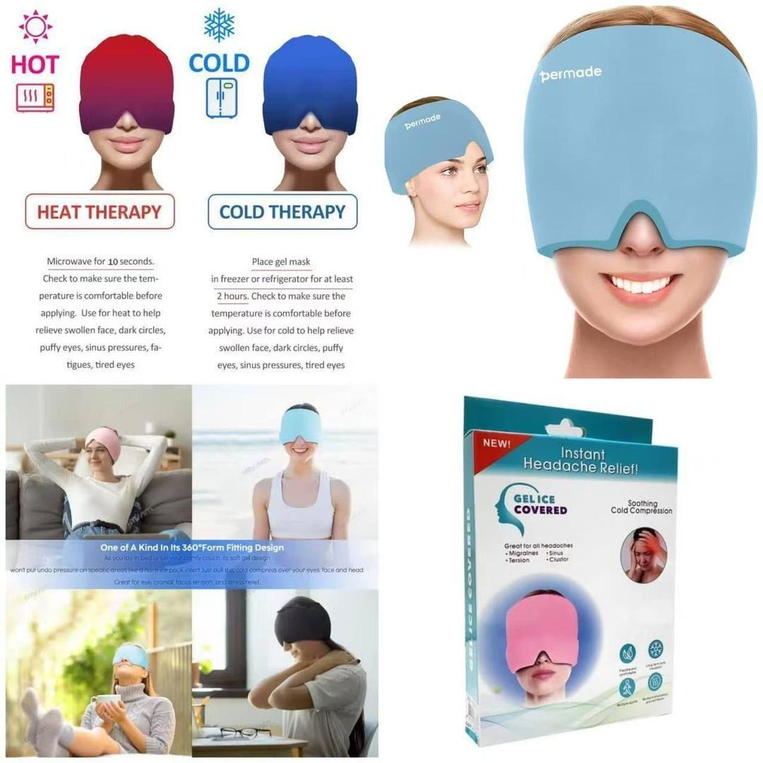 1 Pc Blue Silicone Headache Relief Patch - Durable and User-Friendly Solution