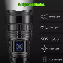 Ultra Bright LED Flashlight Powerful Tactical Torch 15000mah