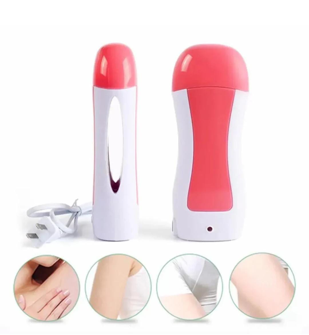 3-in-1 Depilatory Wax Heater & Roll-On Epilator – Full-Body Hair Removal