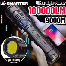 Ultra Bright LED Flashlight Powerful Tactical Torch 15000mah