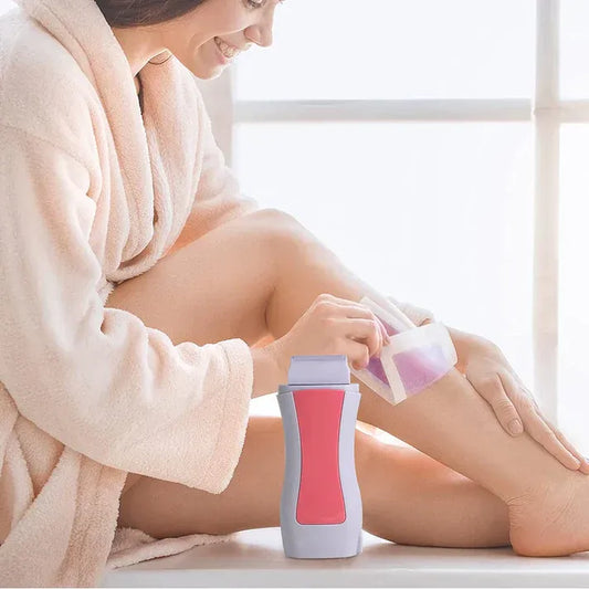 3-in-1 Depilatory Wax Heater & Roll-On Epilator – Full-Body Hair Removal