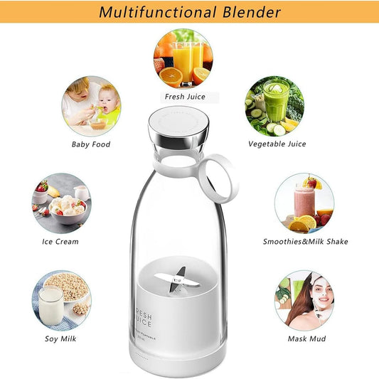 Portable Juicer Blender - 350ml Wireless Electric for Fresh Juice